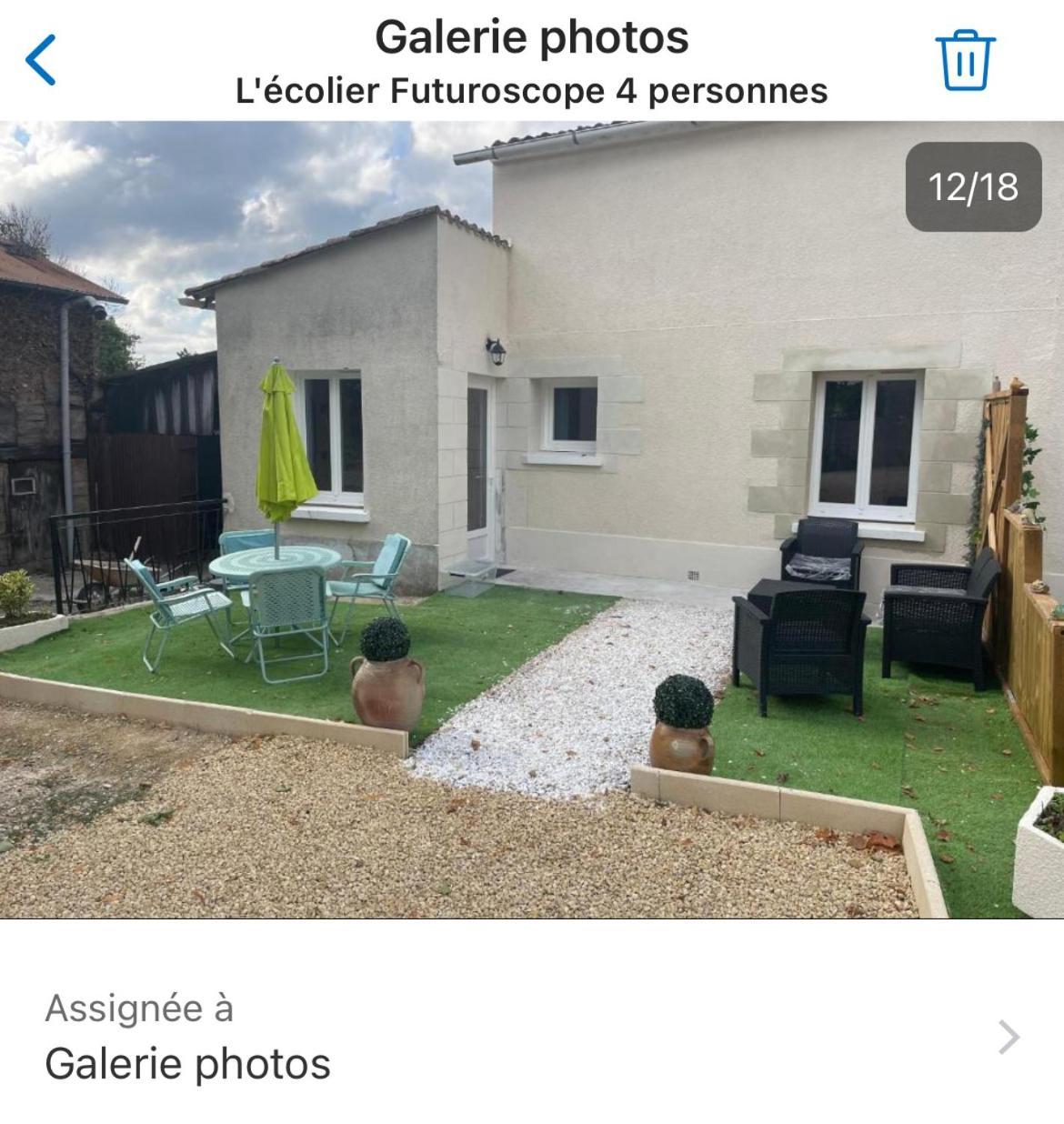 Ferienwohnung L'Ecolier Futuroscope 4 Personnes Beaumont  Exterior foto